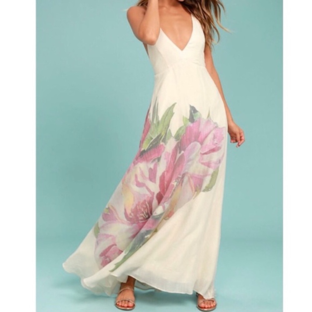 Lulus | Ivory Linen Dress